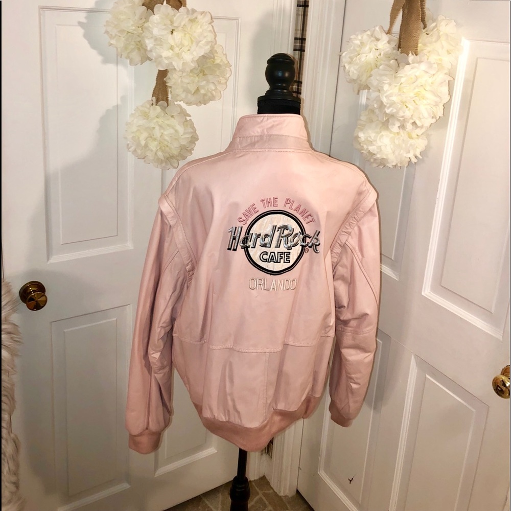 Vintage Hard Rock Cafe Leather Jacket Genuine - Picture 7 of 8